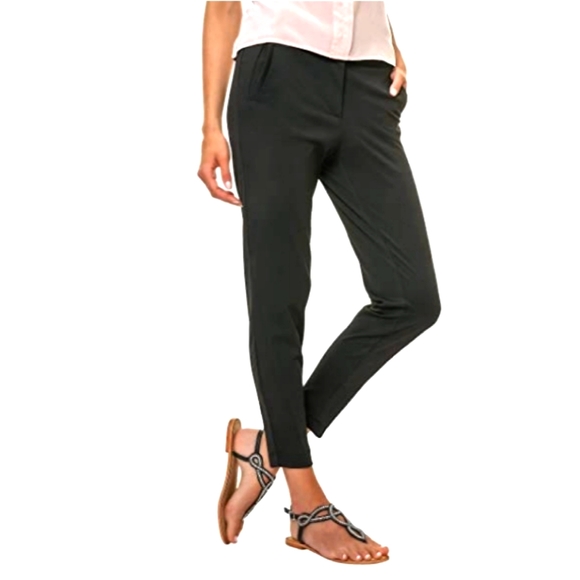 VERO MODA Women Black Victoria Ankle Pant Trousers - Picture 2 of 11